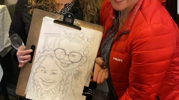 Caricature en Duo - <p>Troublante ressemblance&nbsp;!</p>